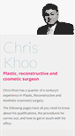 Mobile Screenshot of chriskhoo.co.uk